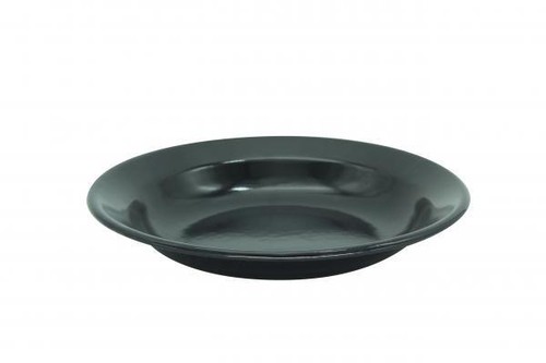 Emaille Teller schwarz/weiß, tief oder flach, auch B-Ware, Campinggeschirr - Bild 5 von 7