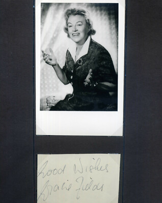 GRACIE FIELDS signiertes Foto - Sängerin & Filmstar Schauspielerin - Preprint