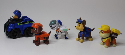 5 Paw Patrol Mini Figuren Rubble, Chase, Chase on Truck, Zuma, Robo Dog - Bild 4 von 9