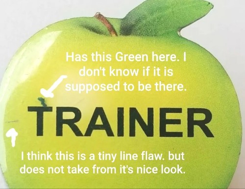 Apple Trainer Green Apple Pin Granny Collectible Lapel Pinback New - Picture 5 of 9