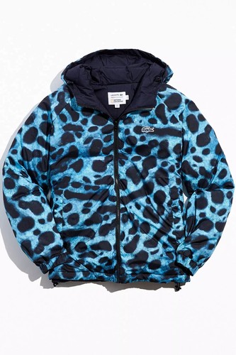 Lacoste Jacket Puffer Coat Reversible National Geographic $425 Men's 54 L Rare - Picture 1 of 13