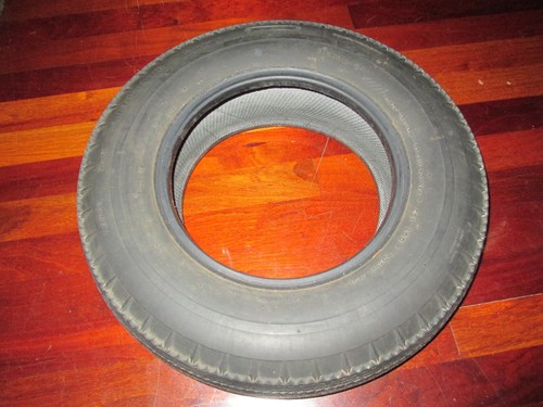 Sears Allstate Guardsman 6.5-13 13" black wall 4 ply rayon tubeless tire 