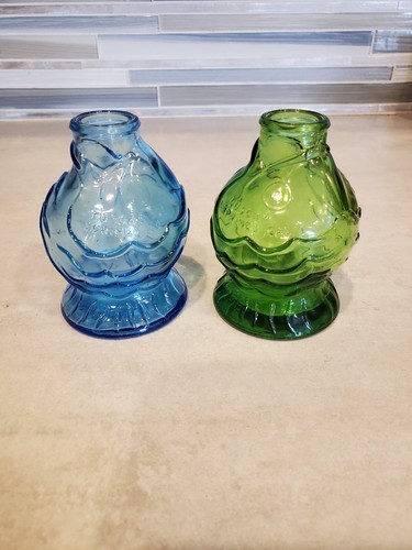 Vintage 1970s Wheaton Glass "Lot of 2"Herb Shakers CATARRAH CURE