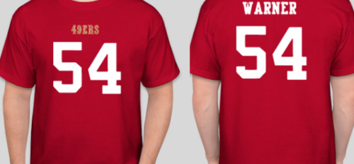 Fred Warner San 9ers Herren T-Shirt - Bild 1 von 3