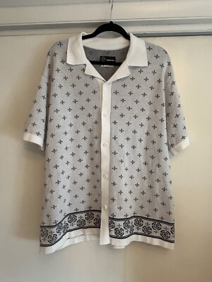 Original Use Mens Floral Print Polo Short Sleeve Shirt Sweater Sz XL NWOT