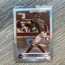 2022 Topps Chrome Sepia Refractor Triston McKenzie Cleveland Guardians #142