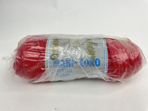 Maxi Cord Twisted Red Polypropylene 8mm 100 Yards for Macrame Crafts USA - Picture 3 of 4