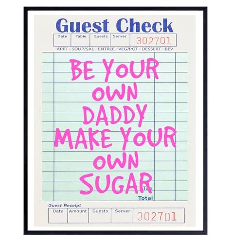 funny Quotes Wall Decor - Home Office Bedroom Decor for Women - Preppy Trendy - Picture 2 of 9