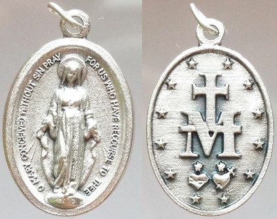 MEDAILLE RELIGIEUSE. VIERGE DU MONT CARMEL/COEUR DE JESUS. METAL