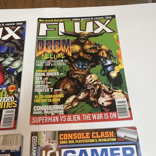 Vintage Video Game Flux IQ Gamer 64 Magazine Doom Hulk Mortal Combat Lot Of 4 - Picture 3 of 8
