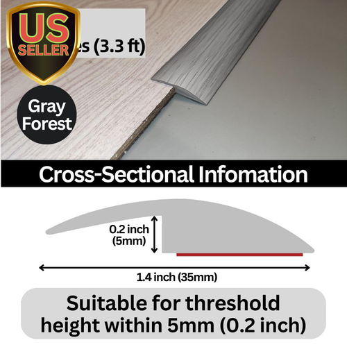 Floor Transition Strip Self Adhesive Carpet Wood Tile Vinyl Flooring Laminate... - Picture 3 of 5
