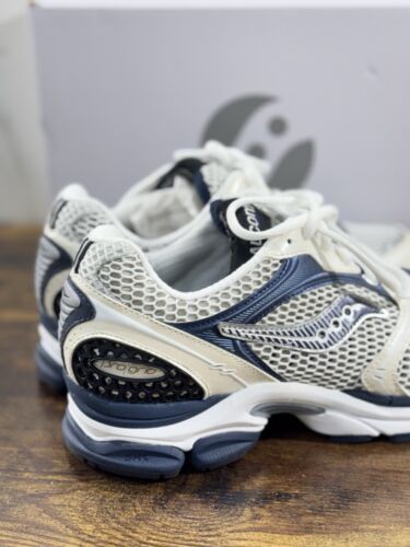 Saucony ProGrid Triumph 4 Sneaker Uomo Casual Saucony White Navy 40.5 - Foto 5 di 7