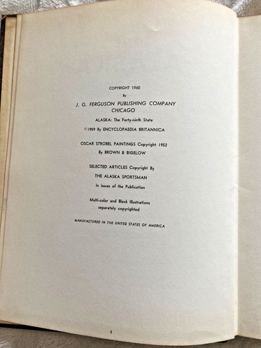 Alaska Book, The (1960): Story Of Our Northern Treasureland, VHTF Leather Book - Picture 5 of 7