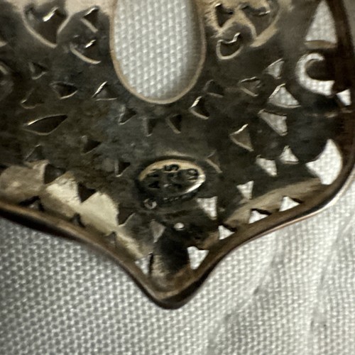 Vintage Sterling Silver 925 ATI Mexico etched Dangle Earrings Wow Rare Unique - Picture 3 of 4