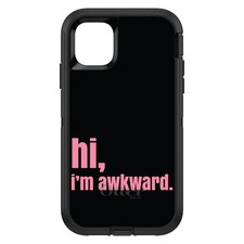 OtterBox Defender for iPhone / Samsung Galaxy - Black Pink "hi, I'm awkward."