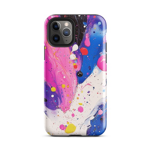Glossy Paint Splatter Durable Dual Layer Tough Case for iPhone® - Picture 3 of 24