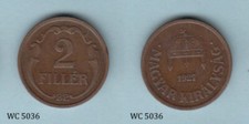 Hungary 2 Filler 1927 BP (Nicolas Horthy) Coin