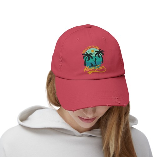 Girls Just Want to Have Fun - Unisex Distressed Cap - Picture 45 of 49