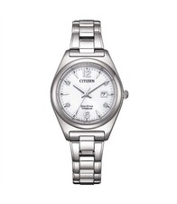 Citizen EW2601-81A Donna Eco-Drive Titanio Diamanti Bianco 29mm Nuovo
