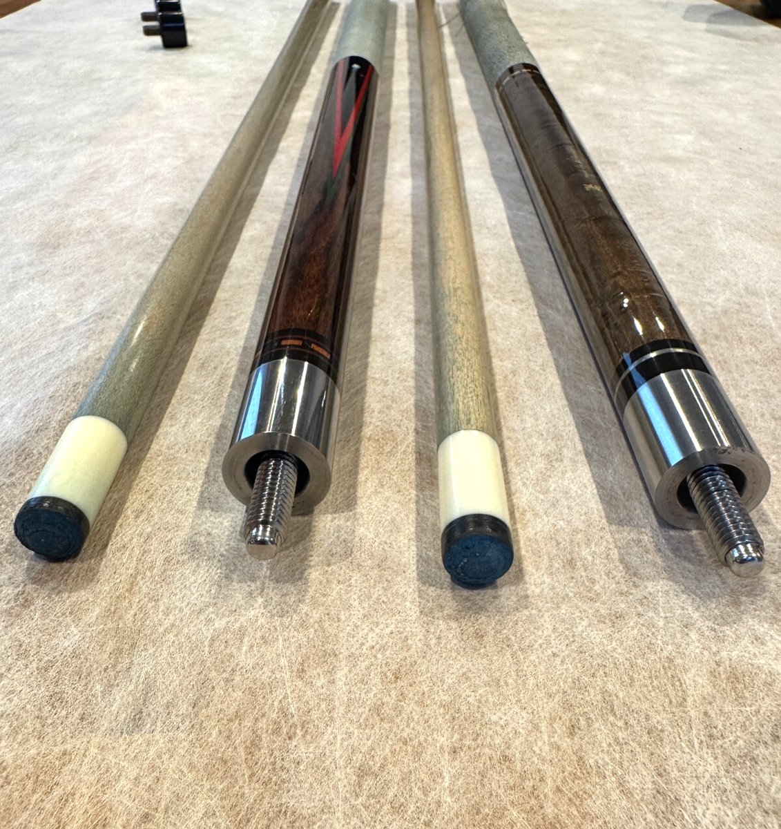 こ*ん様 オールドAdam made by Helmstetter ADAM Helmstetter ＆Vintage ADAM Set Billiard Cue Used From