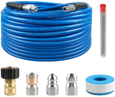 #ad #ad CHAVOR Pressure Washer Sewer Jetter Kit 50 FT Hydro Drain Jetter Cleaner Hose $48.85