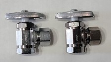 2x BRASSCRAFT Multi-Turn ANGLE STOP 1/2" FIP INLET X 1/2" COMP OUT Open Box New