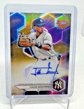2023 Bowman's Best HANS MONTERO Gold Refractor On Card AUTO 45/50 Yankees