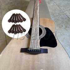 Rosewood Guitar Bridge Pins 1.14 x 0.16inch for Luthier Tools Set of 12 Brown