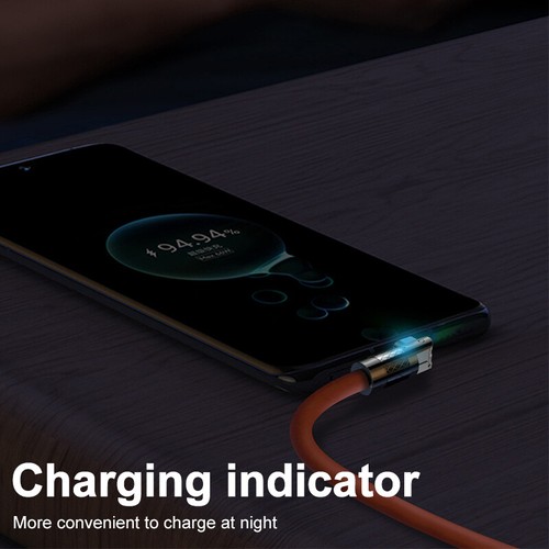 Type-C game Silicone 180° Rotating 120W iPhone Mobile Fast Charge Cable - Picture 4 of 15