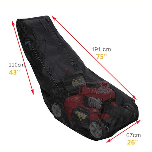Heavy Duty Push Lawn Mower Cover Oxford Waterproof UV Protector Universal Fit - Picture 7 of 8