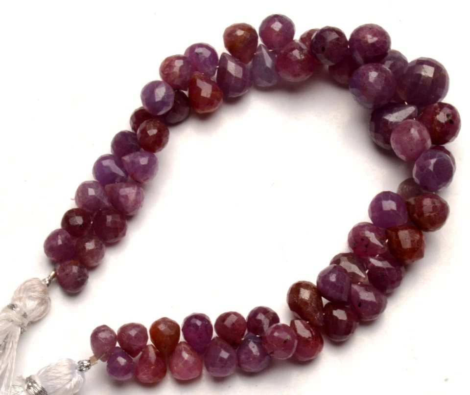 Натуральный драгоценный камень рубин 7 x 5 до 11 x 9 мм размер падение огранки бисер 7» бусы - Изображение 3 из 4