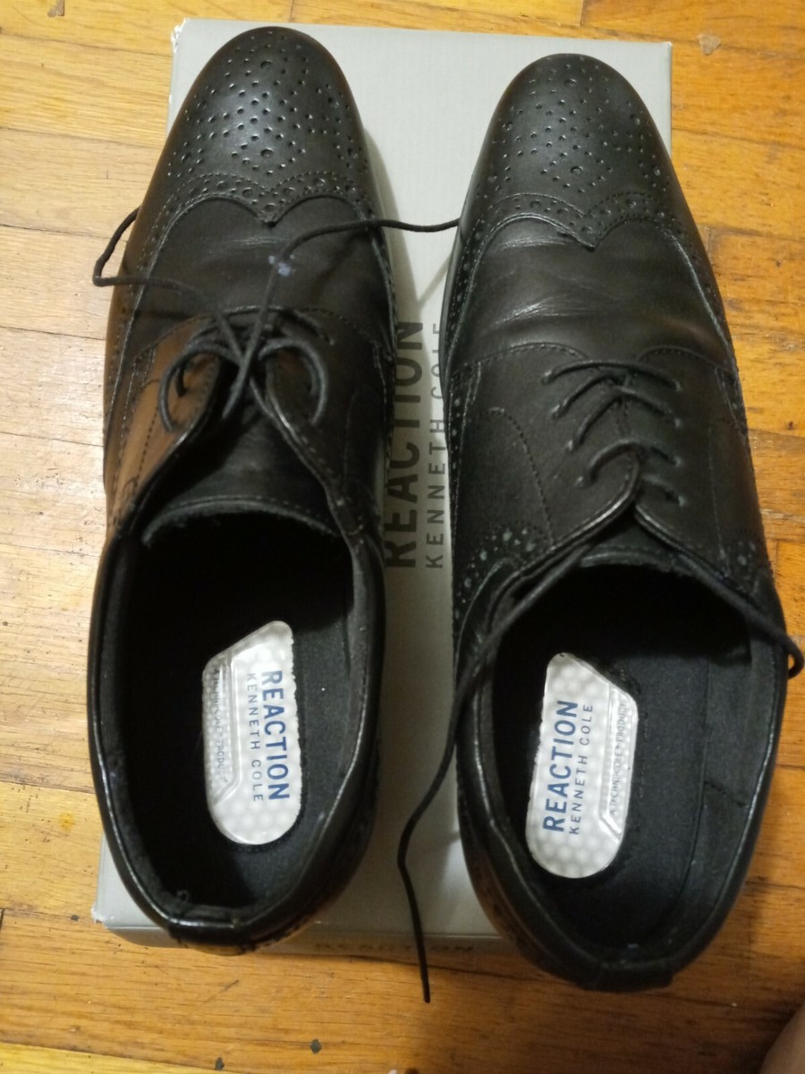 Kenneth Cole Reaction Zeke Lace Up Dress Shoes Men's US Black