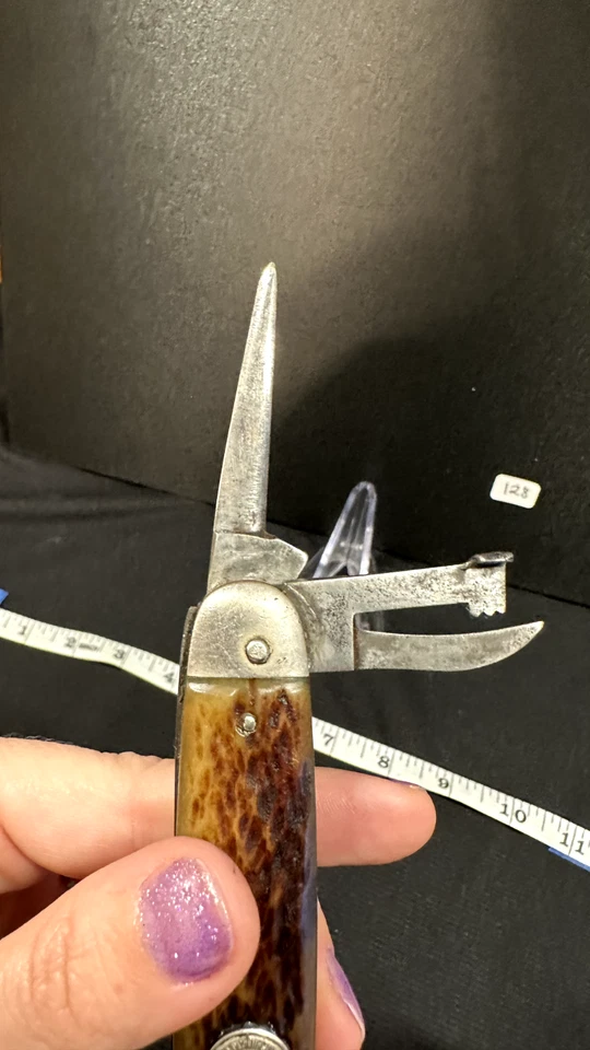 Navaja de Bolsillo Plegable de 4 Hojas con Mango Planificado Remington De Colección Foto 4 de 4