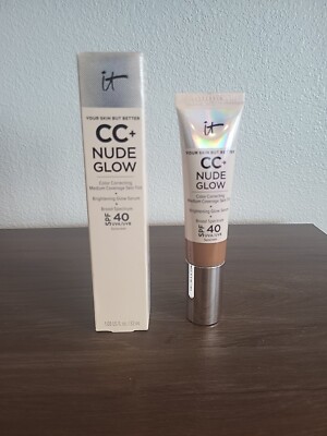 IT COSMETICS CC+ NUDE GLOW MEDIUM COVERAGE SKIN TINT SPF40 NEUTRAL RICH 1.08