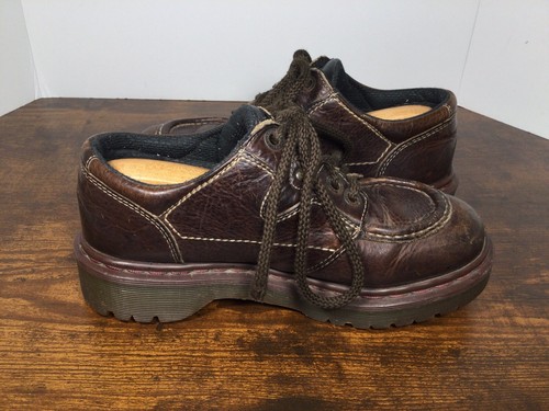 Dr Martens 8457 Men's Size 5 Leather Brown Chunky England Made Y2K Oxford Shoes - Picture 4 of 8