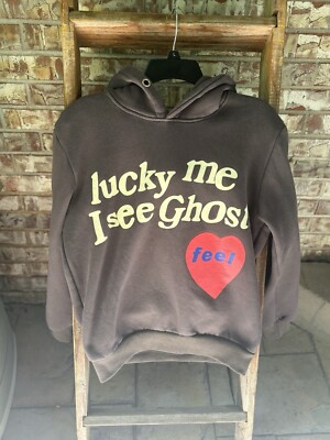Lucky Me I See Ghosts Hoodie Kanye West Kid Cudi Size M - Camp Flog Gnaw  Nov 11 | eBay