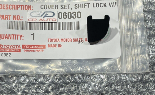 02 - 06 TOYOTA CAMRY SHIFT LOCK CAP COVER RELEASE BUTTON BLACK OEM NEW - Picture 2 of 3