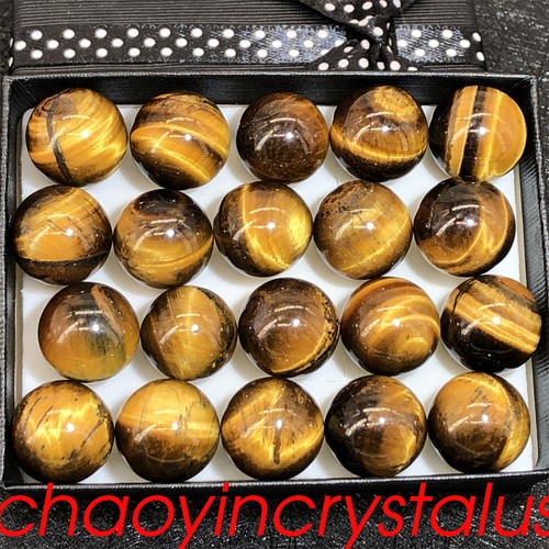 100pc Wholesale Natural Tiger’s Eye Jasper Ball Quartz Crystal Sphere Reiki 15mm - Picture 10 of 12