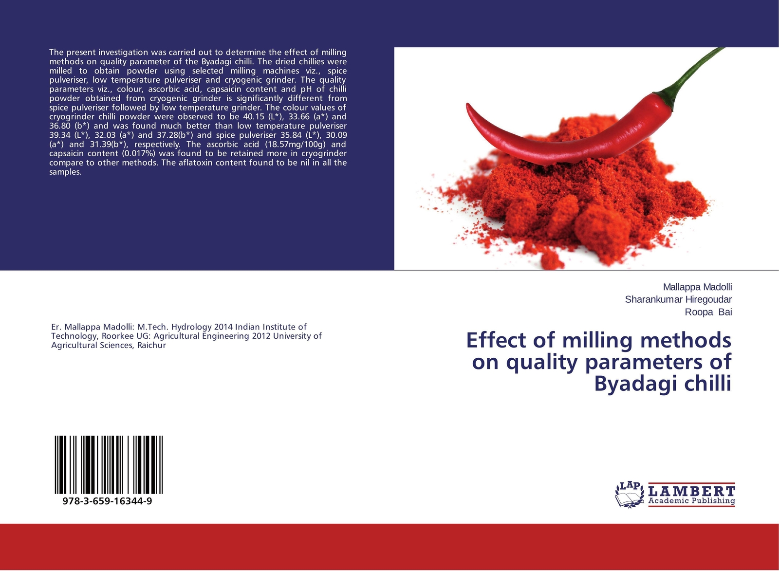 Mallappa Madolli (u. A.) | Effect Of Milling Methods On Quality