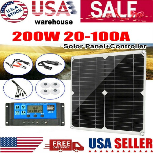 16000W Complete Solar Panel Kit Solar Power Generator 100A Home 110V Grid System - Picture 14 of 36