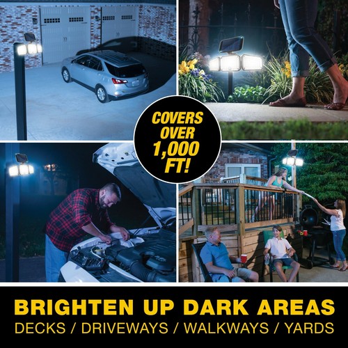 Bell + Howell Bionic Flood Light Max Solar Powered LED Motion Sensor Light - Picture 8 of 8