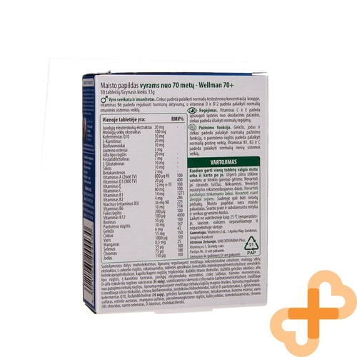 Vitabiotics Wellman 70+30 Tabletten Hilft Erhalten Health Und Vitalität Stütze - Bild 16 von 24