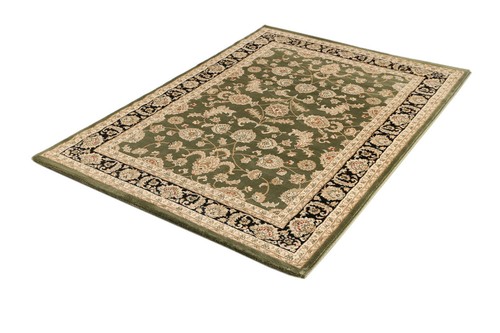 KRISTINA GREEN BLACK FLORAL MILLION POINT TRADITIONAL FLOOR RUG 120x170cm **NEW* - Picture 4 of 4