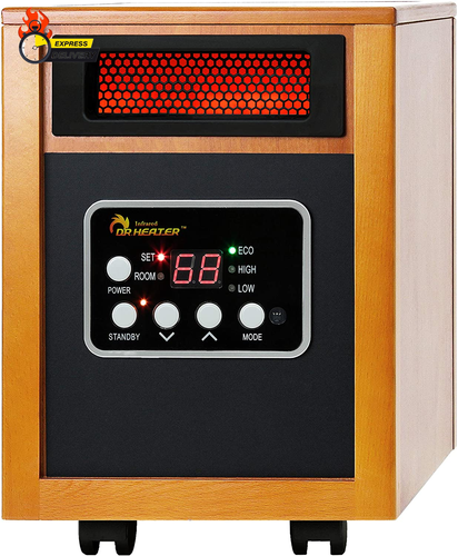 Dr Infrared Heater Portable Space Heater, Original, 1500-Watt, Cherry (Pack of 1 - Picture 12 of 12