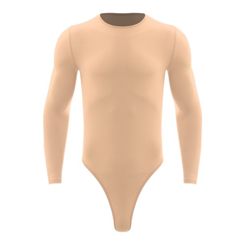 Men's Leotard Bathing Jumpsuit Round Neck Bodysuit Sleepwear Undershirt Yoga - Picture 39 of 124