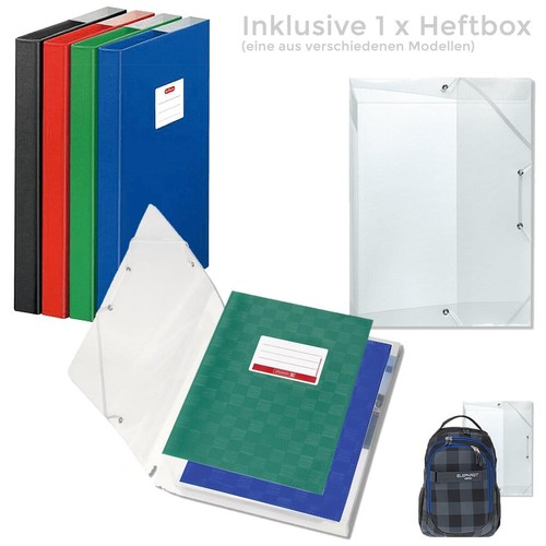 Schulrucksack Rucksack Jungen Mädchen Elephant Signature Hero Daypack + Heftbox - Bild 299 von 309