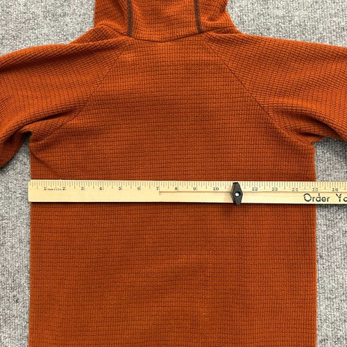 Melanzana Micro Grid Hoodie Kids Small Orange Baselayer Colorado Gorpcore - Picture 8 of 11