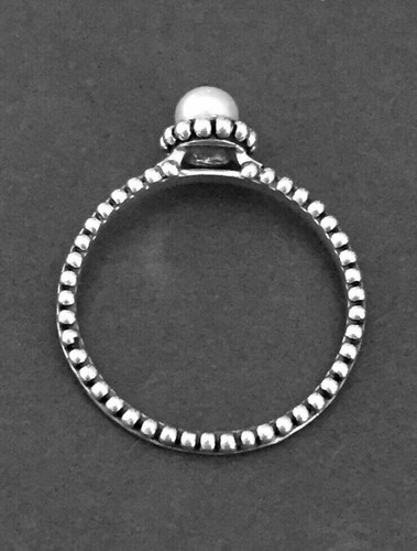 SILPADA R2746 BELLE PEARL ROPE Ring RARE SIZE 6 925 Sterling Silver Stackable - Picture 12 of 12