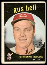 1959 Topps #365 Gus Bell Gray/darker back VG/EX
