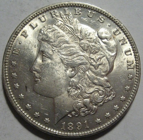 = 1891 BU MORGAN Dollar, Nice EYE Appeal, FREE Shipping - Picture 1 of 2